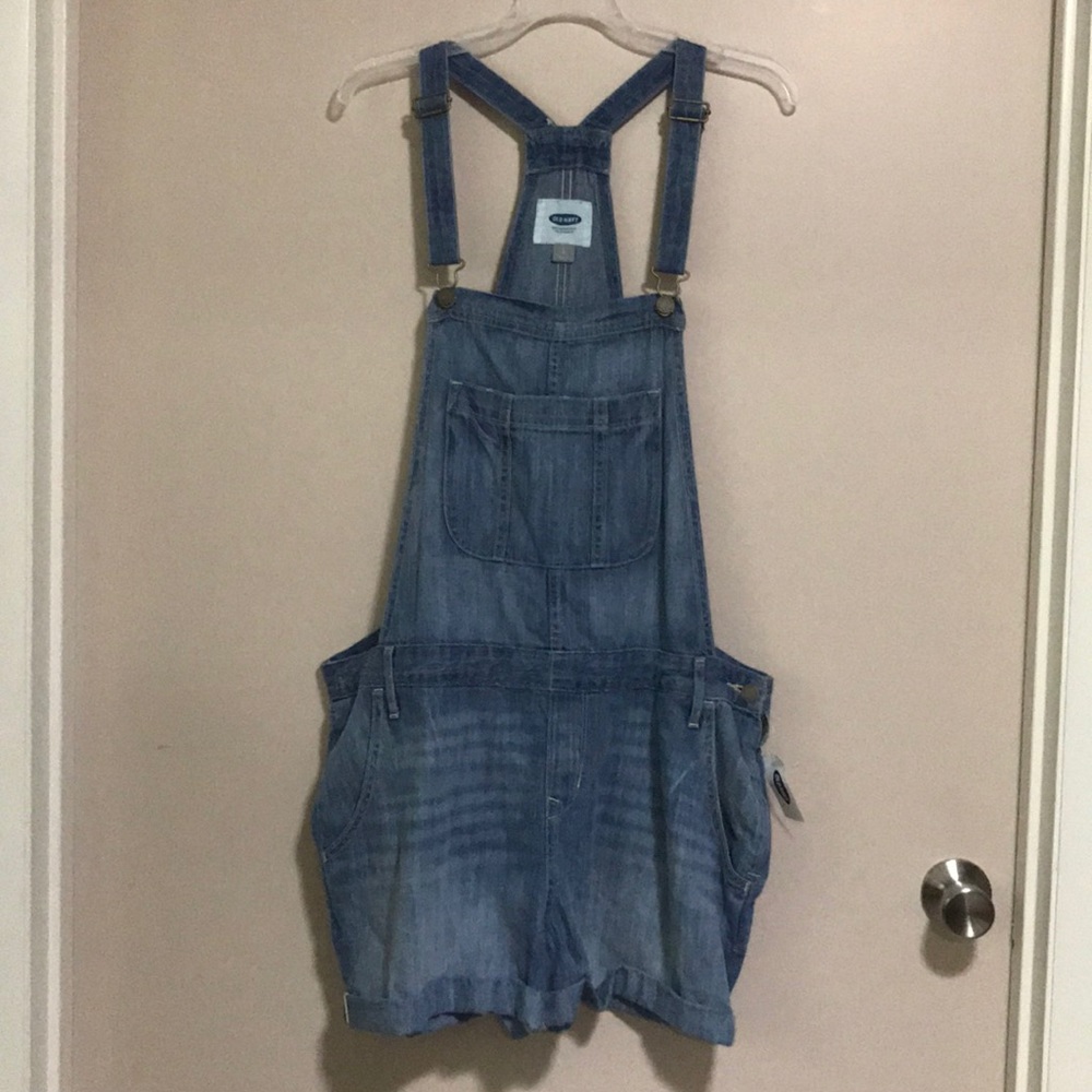Old Navy Denim Overall Shorts